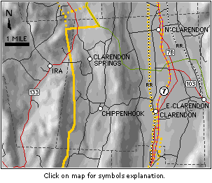 Ira and Clarendon Map